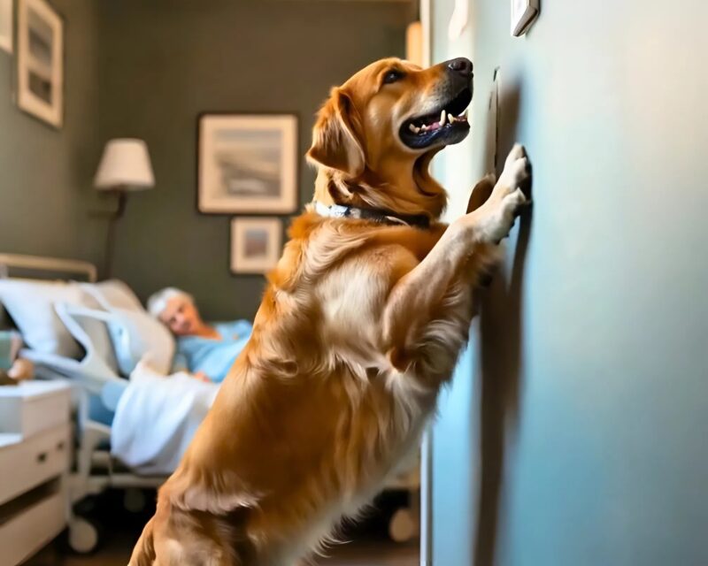 Hund Reibt Sich An Wand